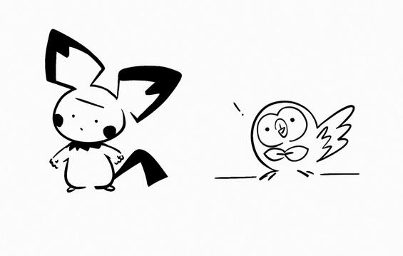 Rowlet Pichu Rowlet Pichu